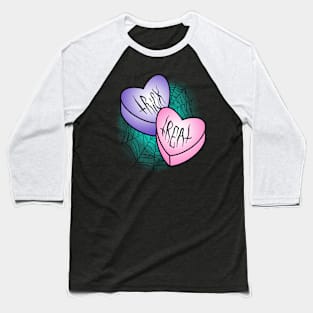 Trick or Treat Hearts Baseball T-Shirt